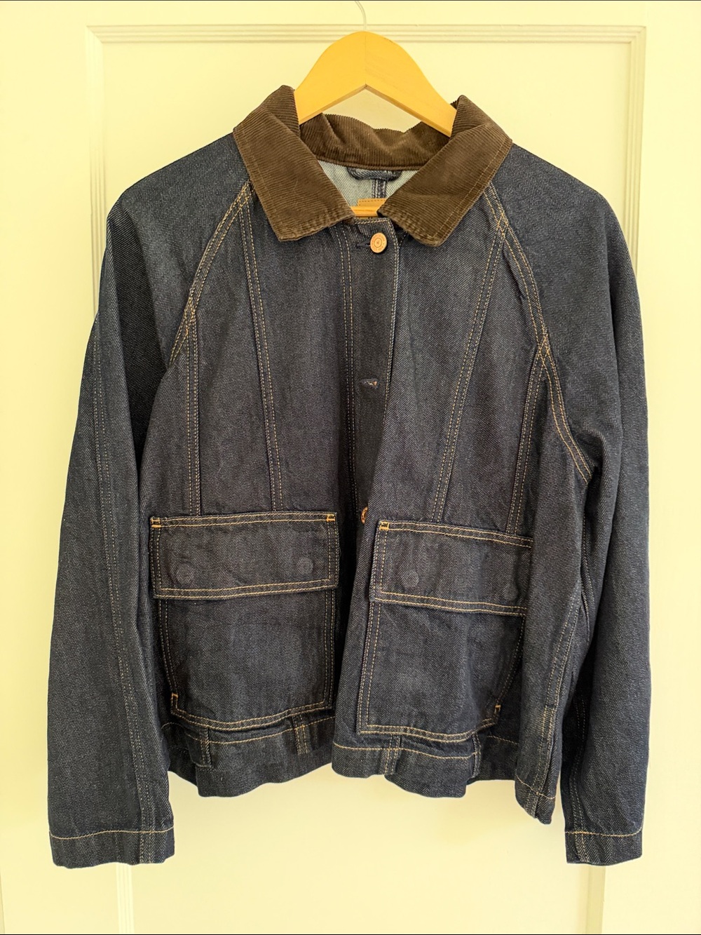 GAP UltraSoft Denim Swing Chore Jacket